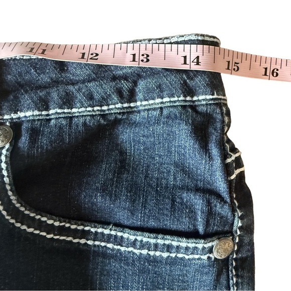 TRU LUXE✨ Women’s Mid-Rise Embellished Capri Jeans 💎🌟👡 Size 8 - Picture 14 of 15